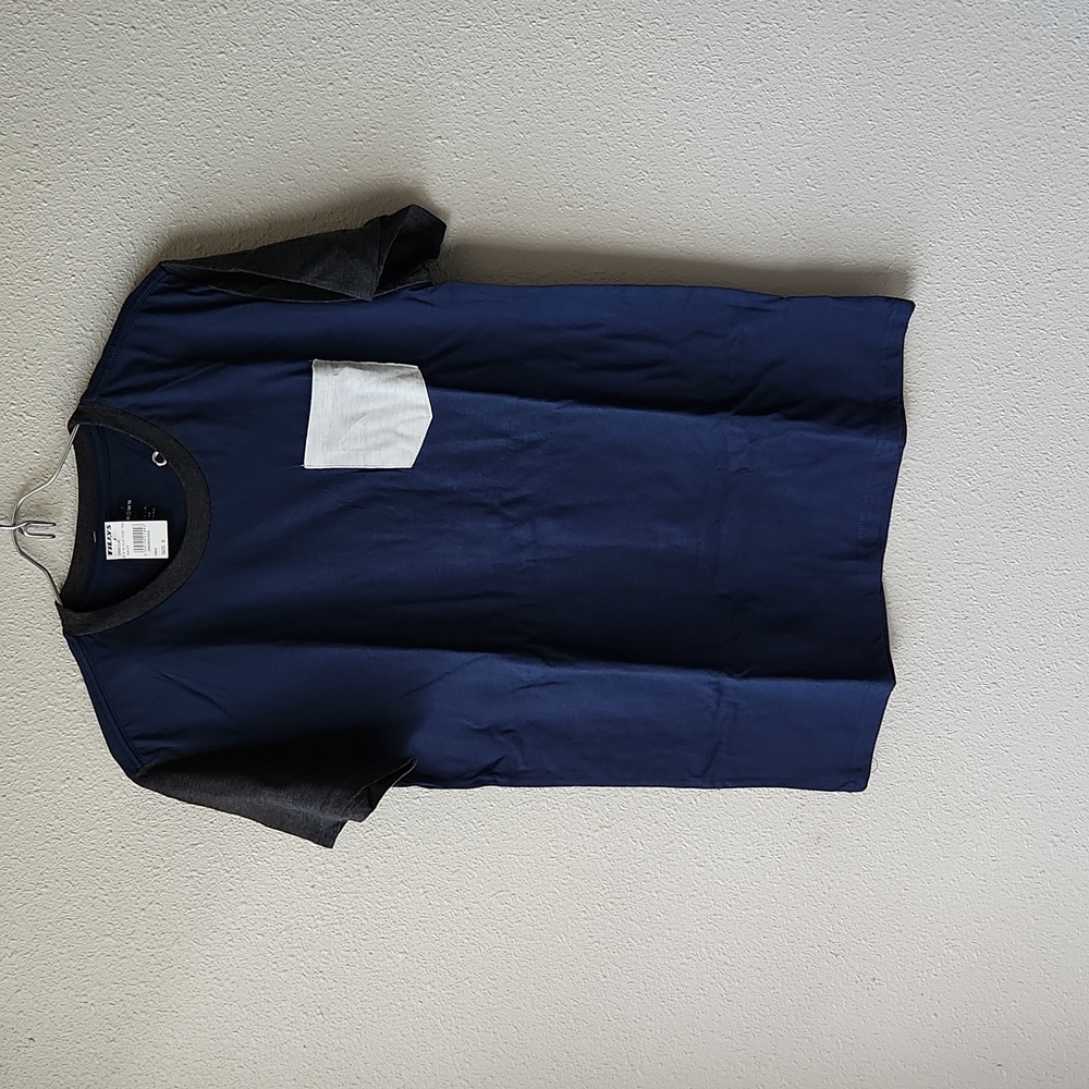 Tillys Blue Crown Pocket Tee NWT